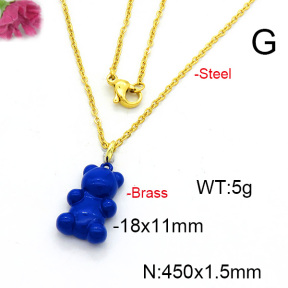 Fashion Copper Necklace  F6N300533avja-L017