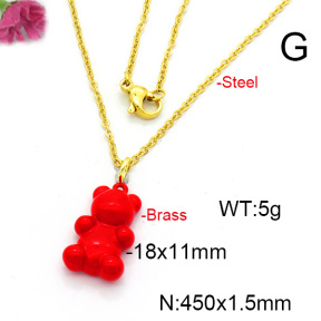 Fashion Copper Necklace  F6N300534avja-L017