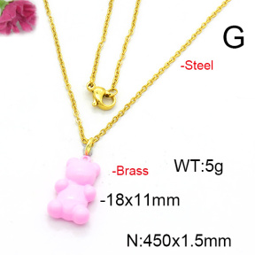 Fashion Copper Necklace  F6N300537avja-L017
