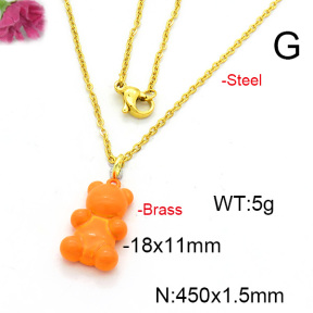 Fashion Copper Necklace  F6N300538avja-L017