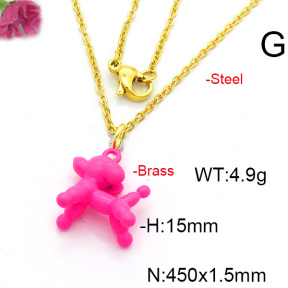 Fashion Copper Necklace  F6N300540avja-L017