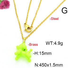 Fashion Copper Necklace  F6N300545avja-L017