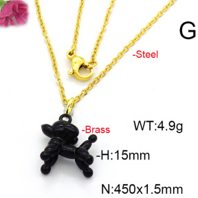 Fashion Copper Necklace  F6N300546avja-L017