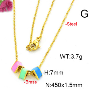 Fashion Copper Necklace  F6N300551vbmb-L017