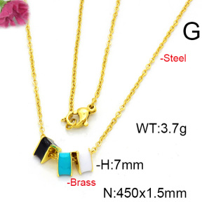 Fashion Copper Necklace  F6N300552vbmb-L017