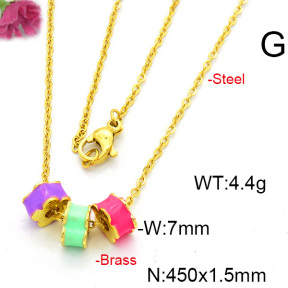 Fashion Copper Necklace  F6N300553vbmb-L017