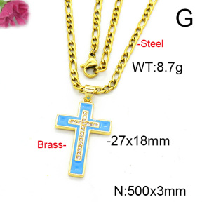 Fashion Copper Necklace  F6N300557aajl-L017