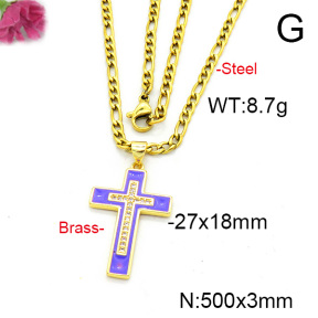 Fashion Copper Necklace  F6N300558aajl-L017