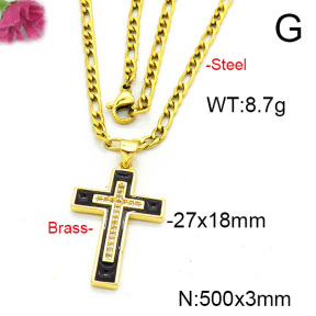 Fashion Copper Necklace  F6N300559aajl-L017