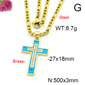 Fashion Copper Necklace  F6N300560aajl-L017