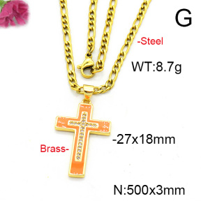 Fashion Copper Necklace  F6N300561aajl-L017