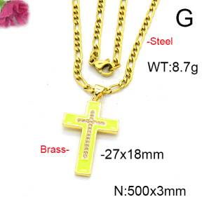 Fashion Copper Necklace  F6N300562aajl-L017