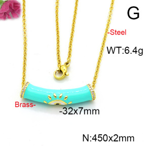Fashion Copper Necklace  F6N300567ablb-L017