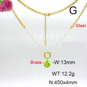 Fashion Copper Necklace  F6N300569baka-L017