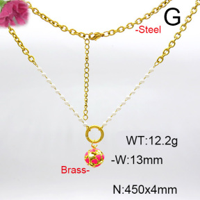 Fashion Copper Necklace  F6N300572baka-L017