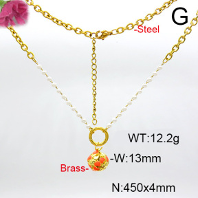 Fashion Copper Necklace  F6N300573baka-L017