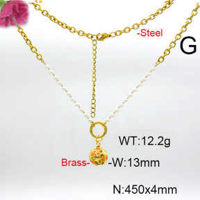 Fashion Copper Necklace  F6N300577baka-L017