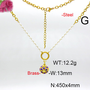 Fashion Copper Necklace  F6N300578baka-L017