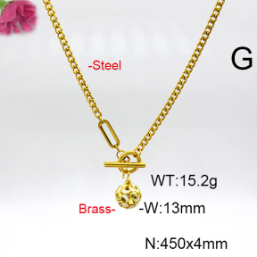 Fashion Copper Necklace  F6N300579baka-L017