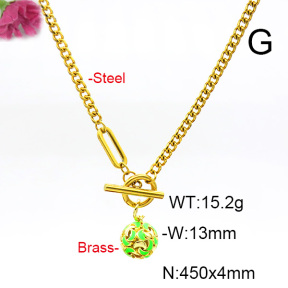 Fashion Copper Necklace  F6N300582baka-L017