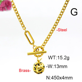 Fashion Copper Necklace  F6N300584baka-L017