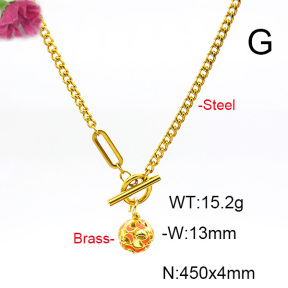 Fashion Copper Necklace  F6N300585baka-L017