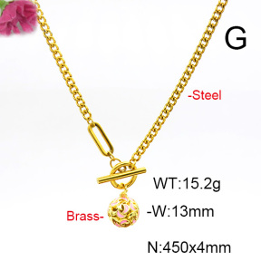 Fashion Copper Necklace  F6N300587baka-L017
