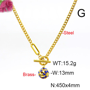 Fashion Copper Necklace  F6N300588baka-L017