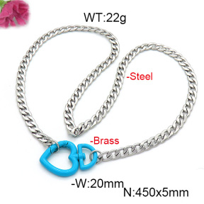 Fashion Copper Necklace  F6N300595vbmb-L017