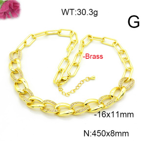 Fashion Copper Necklace  F6N403572vila-L017