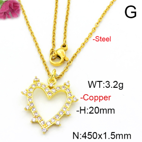 Fashion Copper Necklace  F6N403580aajl-L024