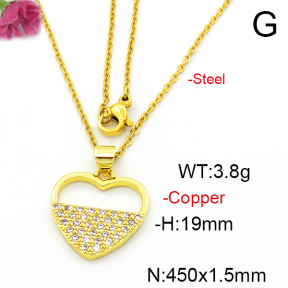 Fashion Copper Necklace  F6N403581aajl-L024