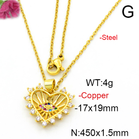 Fashion Copper Necklace  F6N403583aajl-L024
