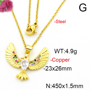 Fashion Copper Necklace  F6N403588aajl-L024