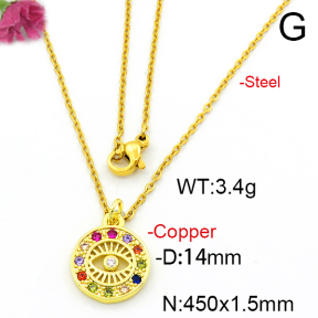 Fashion Copper Necklace  F6N403590avja-L024