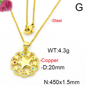 Fashion Copper Necklace  F6N403592baka-L024