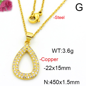 Fashion Copper Necklace  F6N403600aajo-L024