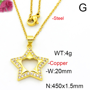 Fashion Copper Necklace  F6N403601aajl-L024