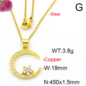 Fashion Copper Necklace  F6N403606avja-L024