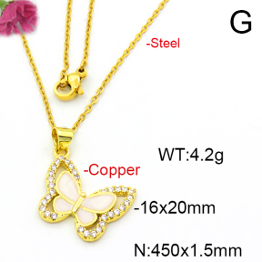 Fashion Copper Necklace  F6N403607aajl-L024