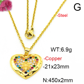 Fashion Copper Necklace  F6N403610baka-L024