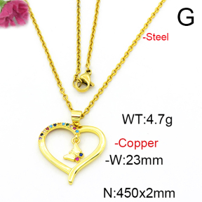 Fashion Copper Necklace  F6N403612vail-L024