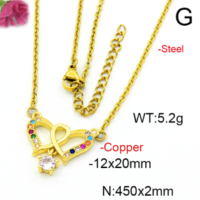 Fashion Copper Necklace  F6N403614aajl-L024