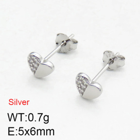 925 Silver Earrings  JUSE60002bbpo-925