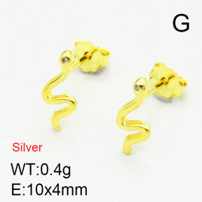 925 Silver Earrings  JUSE60005bbom-925