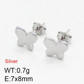 925 Silver Earrings  JUSE60016bhbh-925