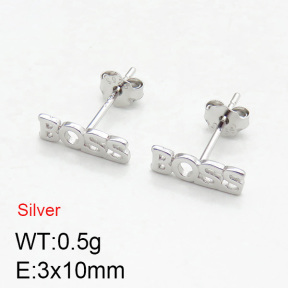 925 Silver Earrings  JUSE60018bbph-925