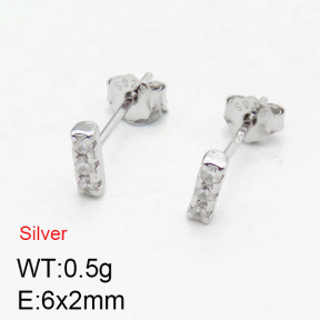 925 Silver Earrings  JUSE60021bbok-925