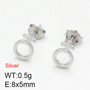 925 Silver Earrings  JUSE60022bbop-925