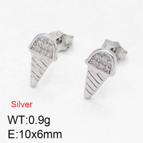925 Silver Earrings  JUSE60035bhbp-925